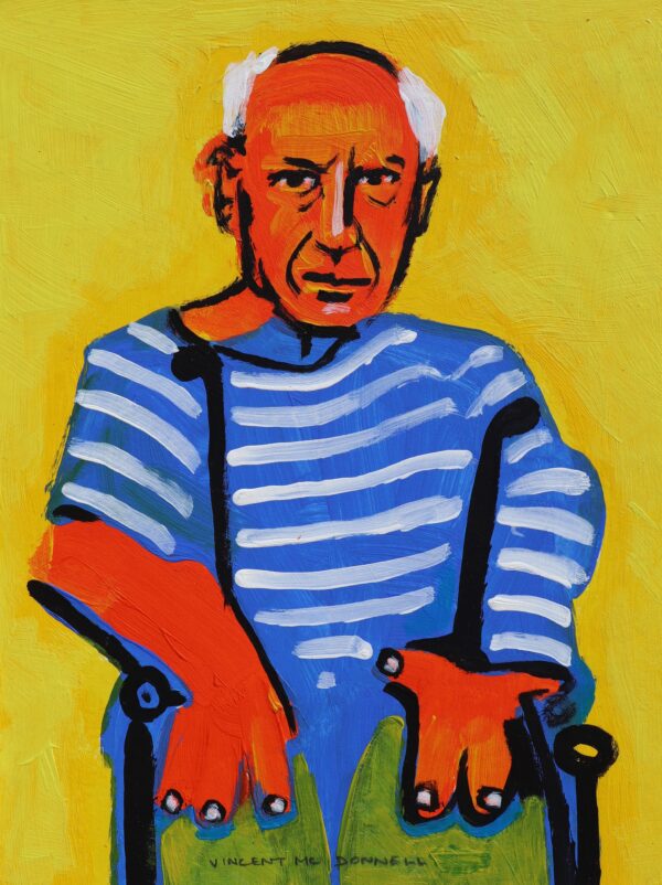 Seated Striped Picasso Vincent McDonnell