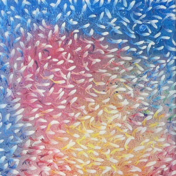 Tropical fish oil painting by UK artist Elizabeth Sadler