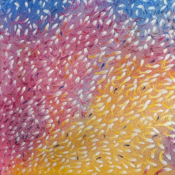 Tropical fish oil painting by UK artist Elizabeth Sadler