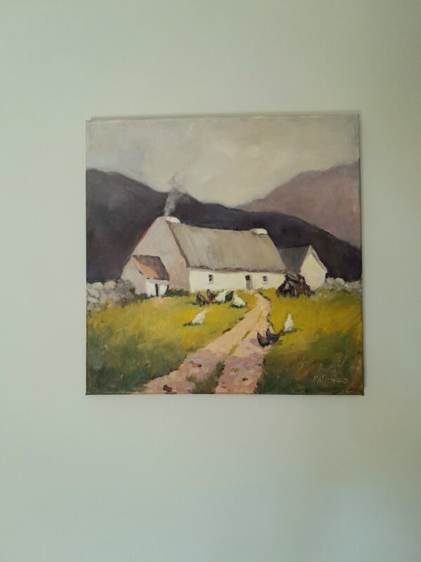 Cottage, Ireland Back Then. By Irish artist Marie Woods