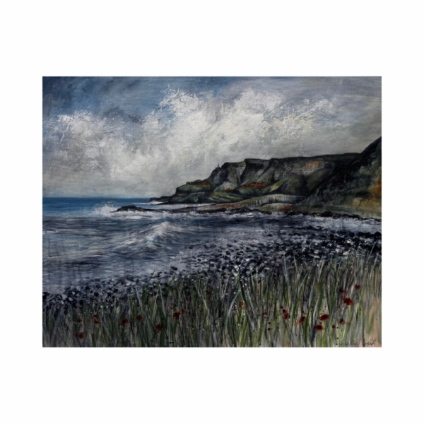 Causeway Headland Original Artwork inspired by the North Coast of Ireland, by Frankie Creith.