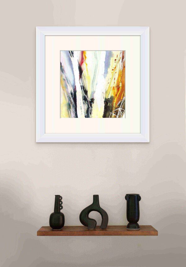 Abstract Winter Wood #2 Framed