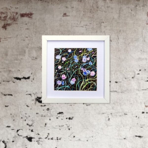 Framed botanical watercolour by British artist Elizabeth Sadler