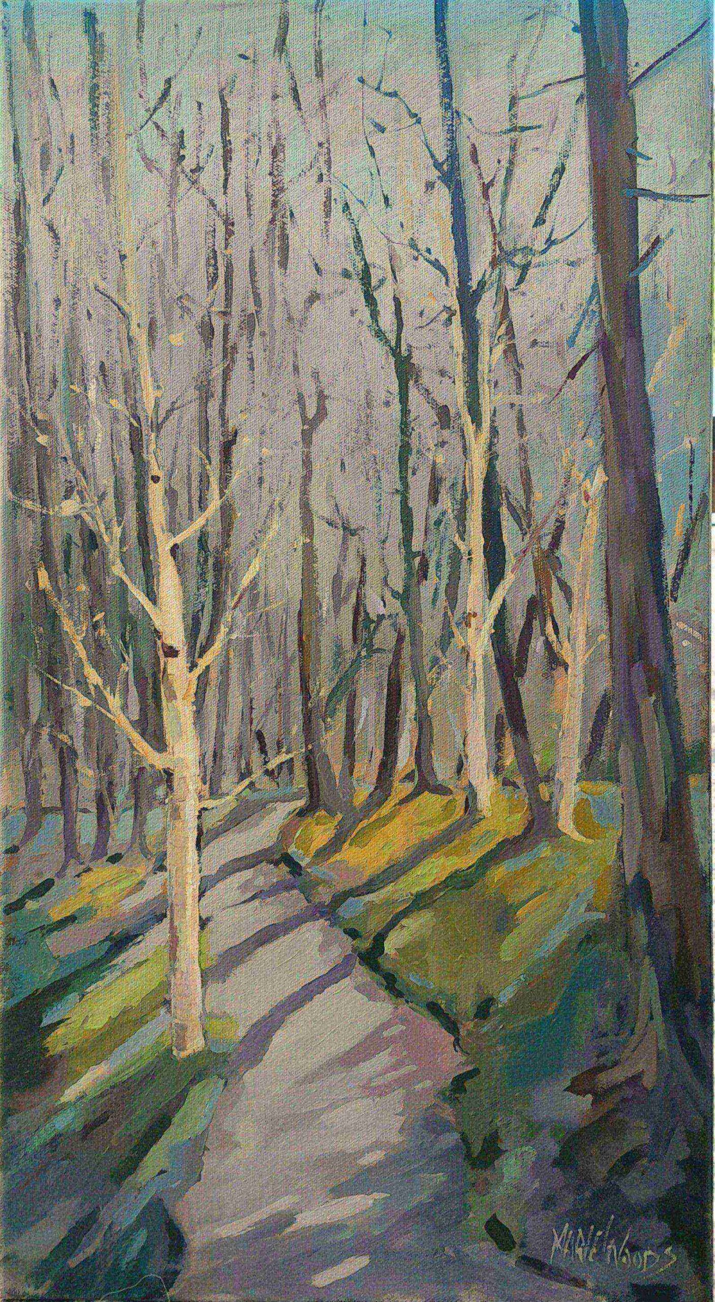 “Ireland Forest Path” by Irish artist Marie Woods.