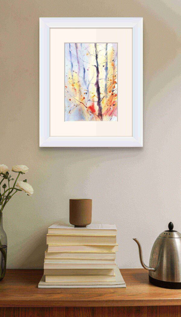 Abstract Woodland Framed