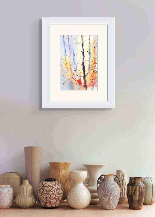 Abstract Woodland Framed 4