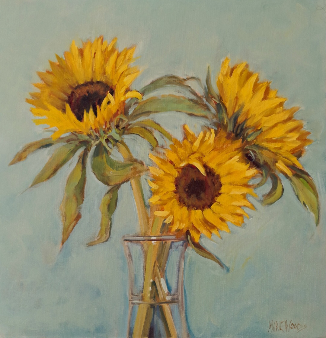 “Irish Sunflower Delight” By Irish artist Marie Woods.